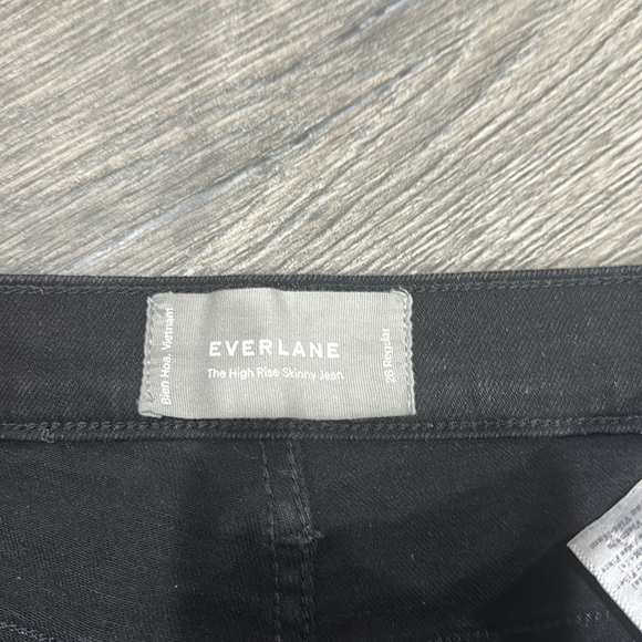 • Everlane • The High Rise Skinny Jean Black Womens - Picture 4 of 5